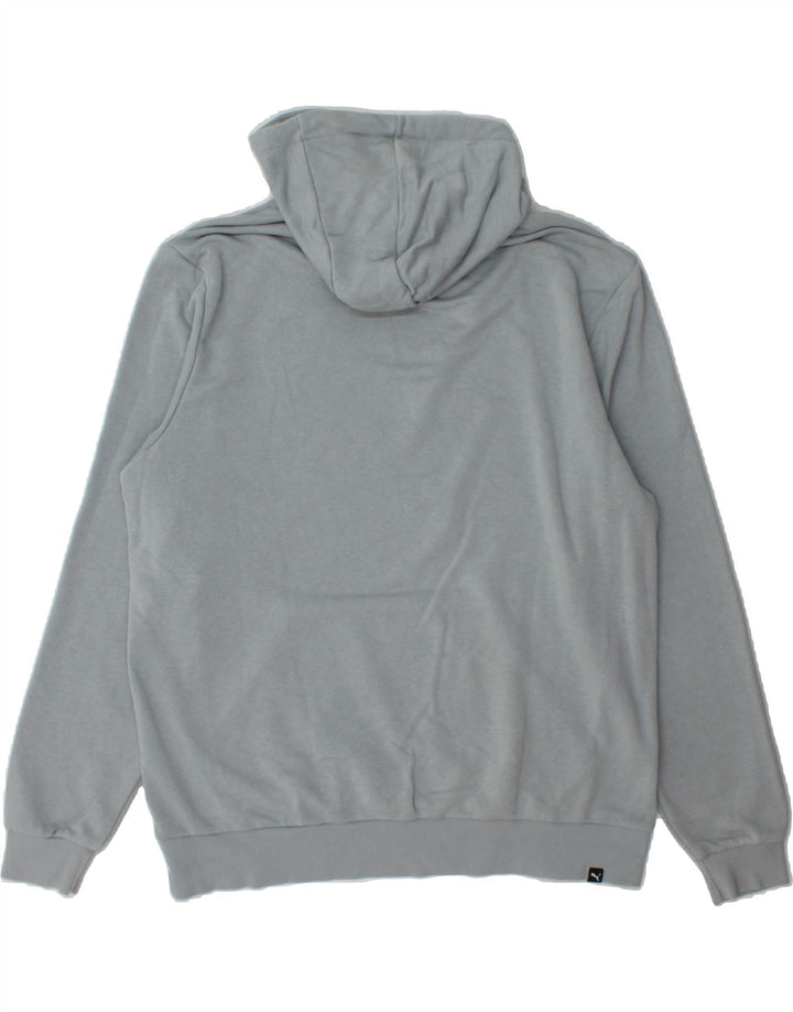 PUMA Mens Graphic Hoodie Jumper XL Grey Vintage Puma and Second-Hand Puma from Messina Hembry 