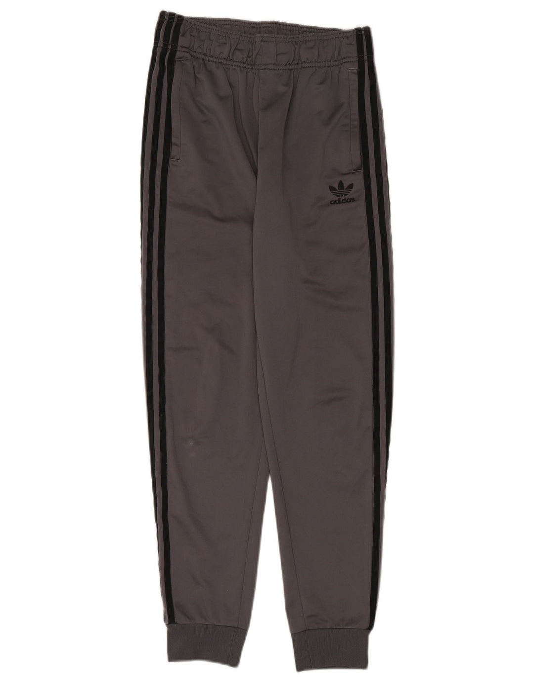 Adidas Boys Tracksuit Trousers Joggers 13-14 Years Grey Polyester