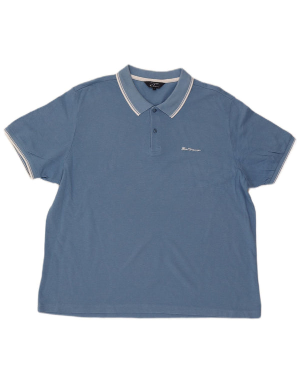 Ben Sherman Polo Homme XL Bleu Coton