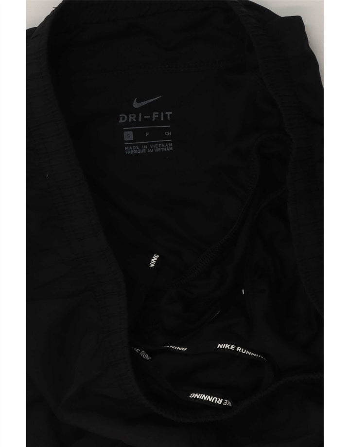 Nike Womens Dri Fit Sport Shorts UK 8 Small Black Polyester