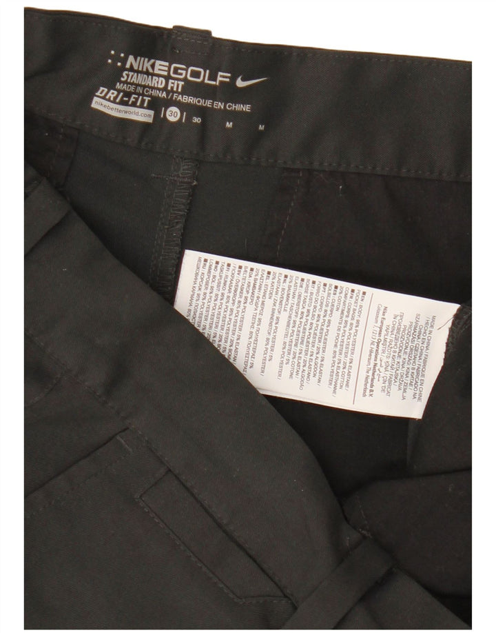 Nike Mens Dri Fit Standard Sport Shorts W30 Medium Black Polyester