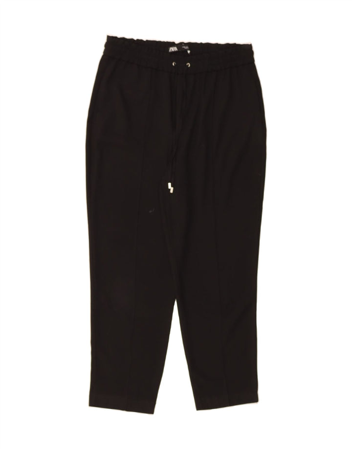 ZARA Womens Tracksuit Trousers UK 14 Medium  Black Vintage Zara and Second-Hand Zara from Messina Hembry 