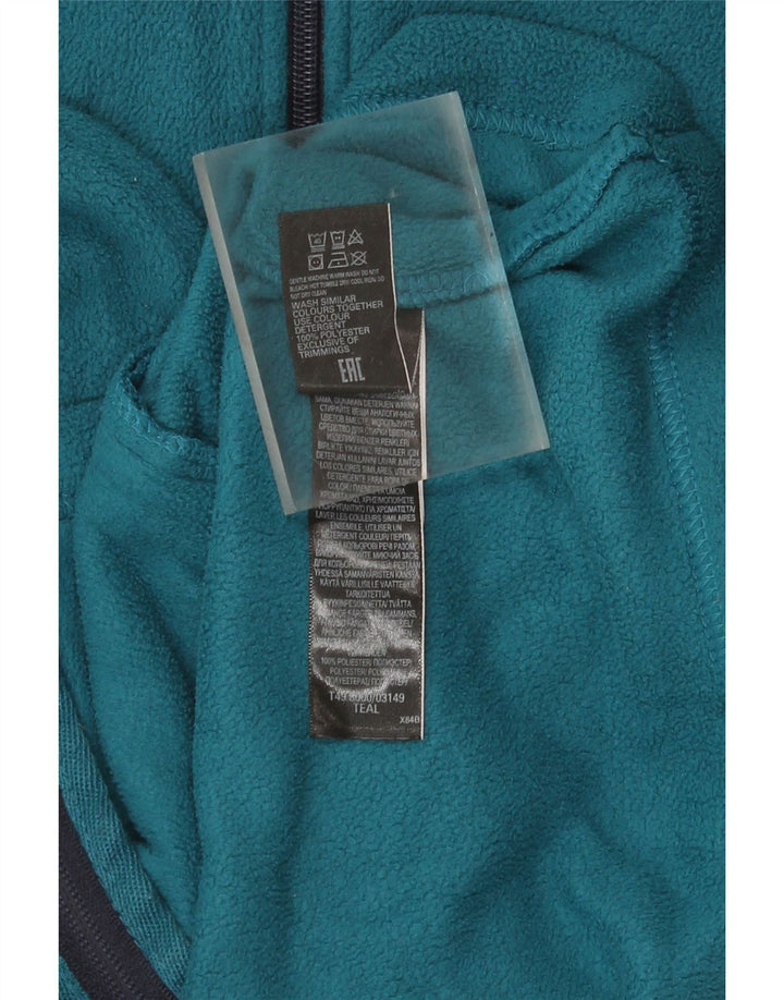 Marks & Spencer Damen Fleecejacke UK 14 Large Blau Polyester