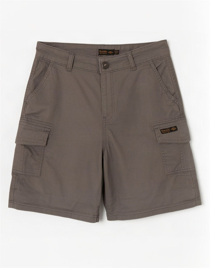Pantaloncini cargo da donna Bench UK 12 medi W30 cotone grigio