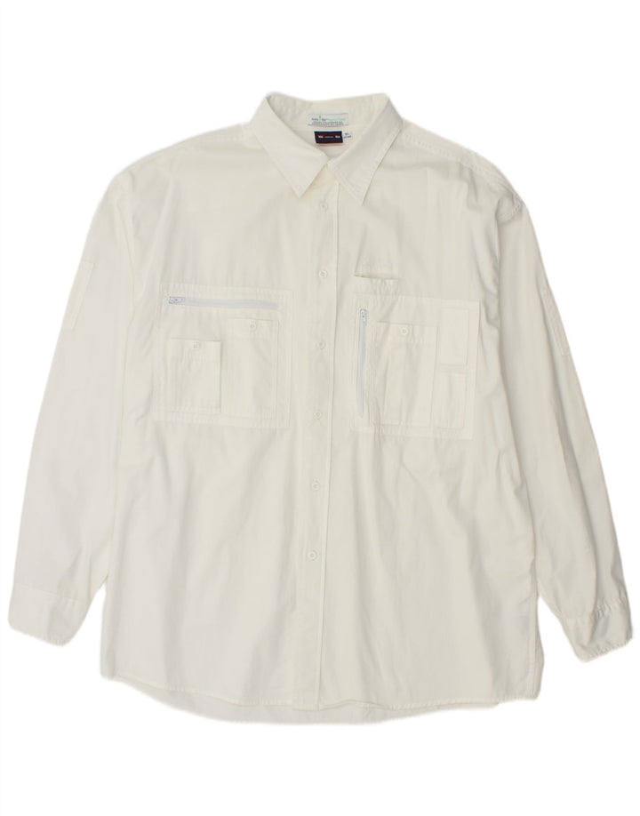 VINTAGE Mens Shirt Size 43/44 XL White Cotton