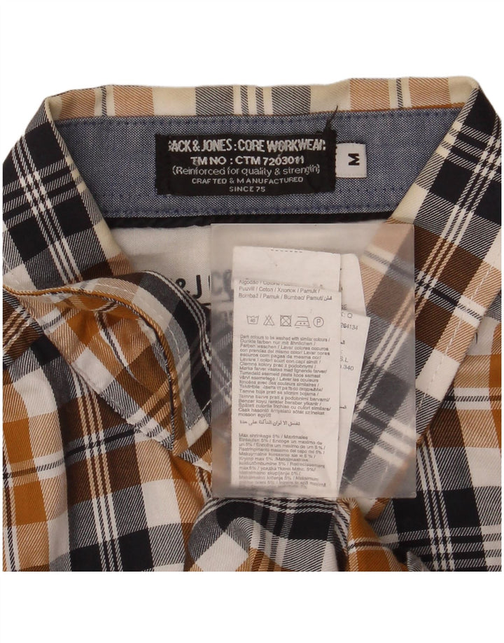 Koszula flanelowa męska Jack & Jones, bawełniana w brązową kratkę