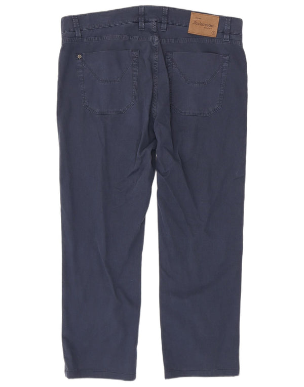 Jeckerson Herren Slim Fit Freizeithose W36 L26 Marineblau Baumwolle