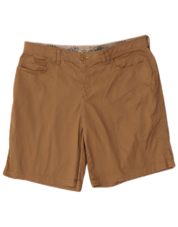 Lee Womens Casual Shorts US 12 Large W34  Beige Cotton
