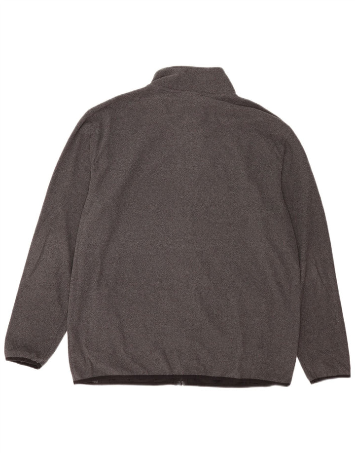 Calvin Klein Mens Fleece Jacket UK 44 2XL Grey Polyester