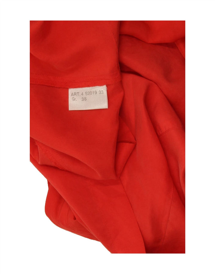 VINTAGE Womens Military Short Sleeve Blazer Jacket EU 38 Medium Red Vintage Vintage and Second-Hand Vintage from Messina Hembry 
