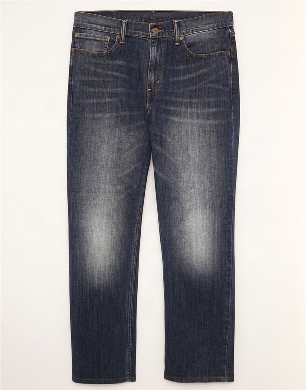 Levi's Mens 514 Straight Jeans W34 L30 Navy Blue Cotton