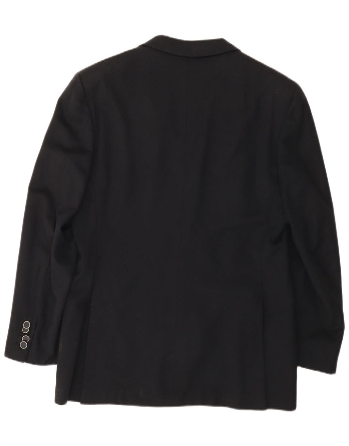 Galtrucco Veste Blazer Double Boutonnage Homme IT 40 Large Laine Noire