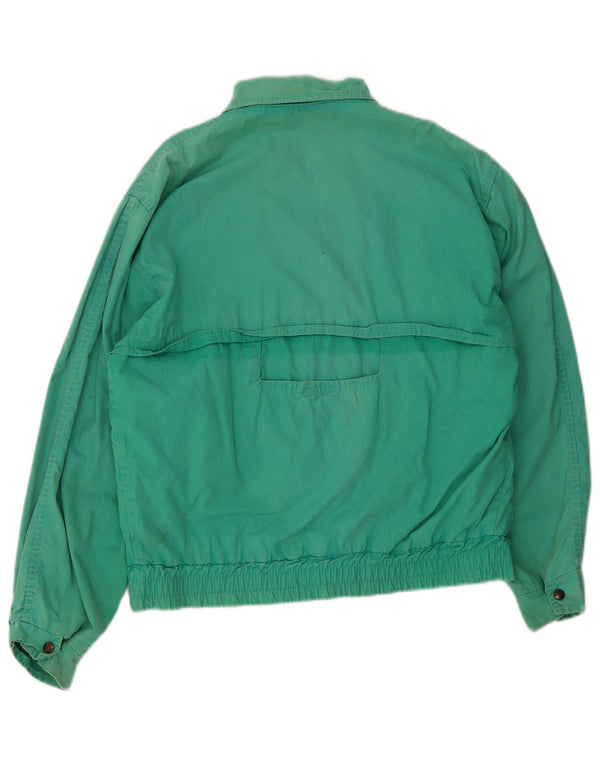 POP 84 Herren Bomberjacke IT 42 XL Grüne Baumwolle