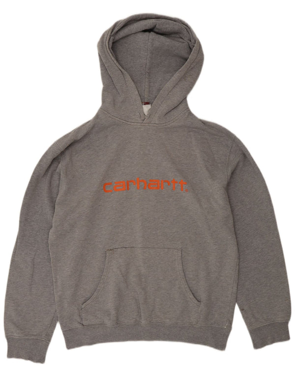 Carhartt Mens Graphic Hoodie Jumper Large Grey