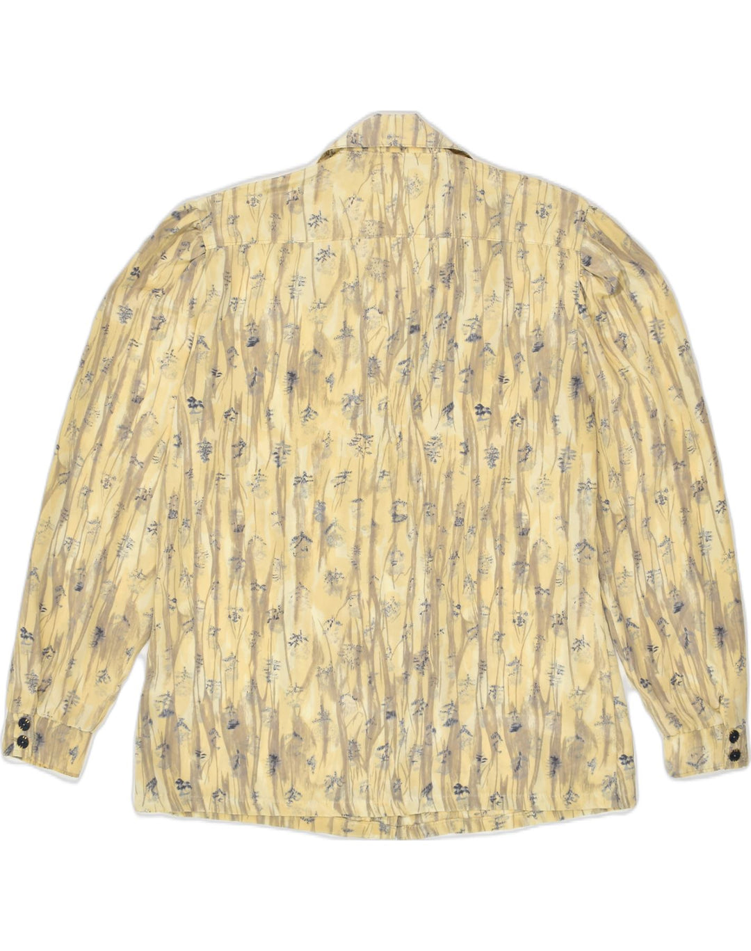 VINTAGE Womens Shirt UK 14 Large Beige Floral | Vintage Vintage | Thrift | Second-Hand Vintage | Used Clothing | Messina Hembry 