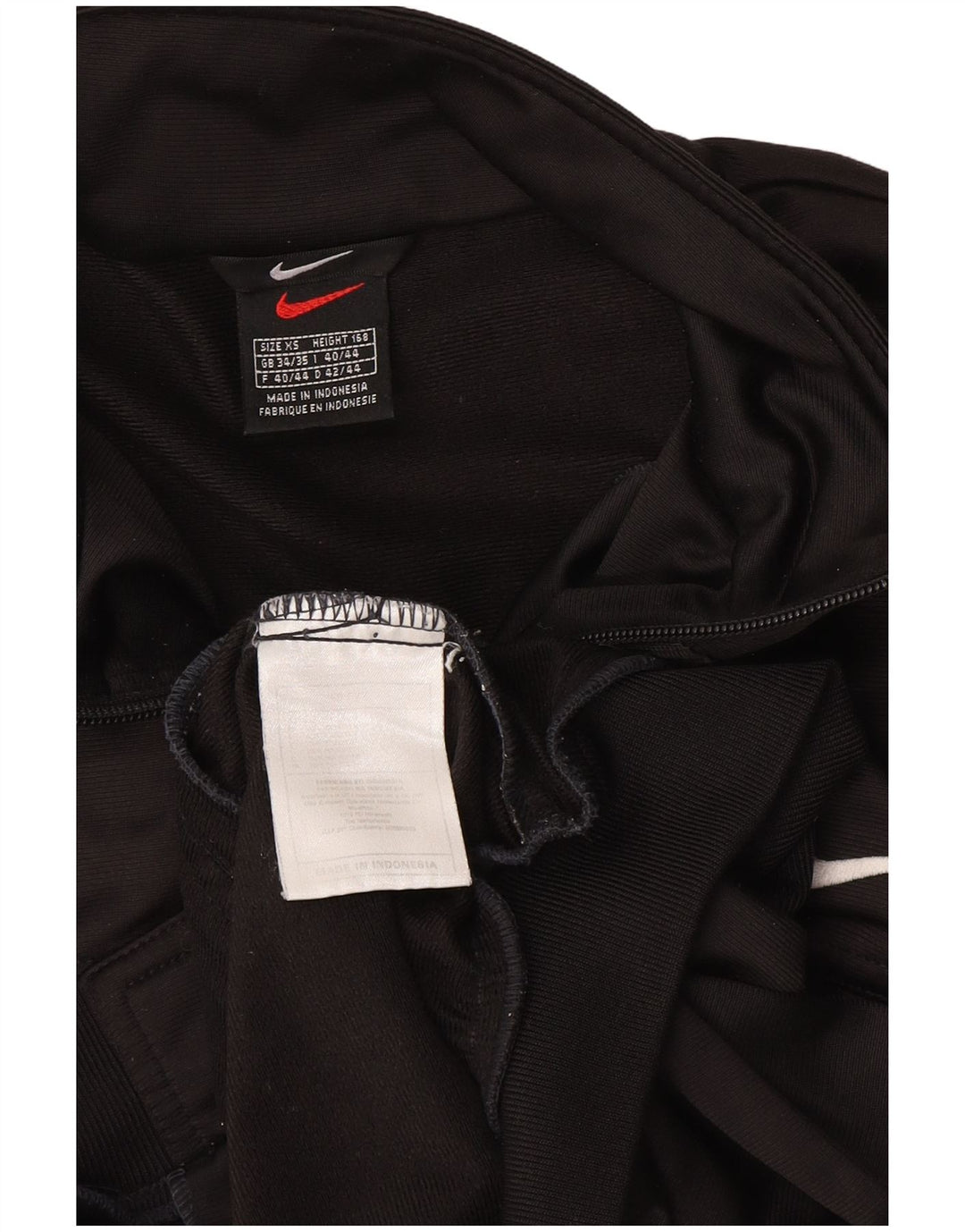 Nike Mens Graphic Tracksuit Top Jacket UK 34/35 XS Black Polyester