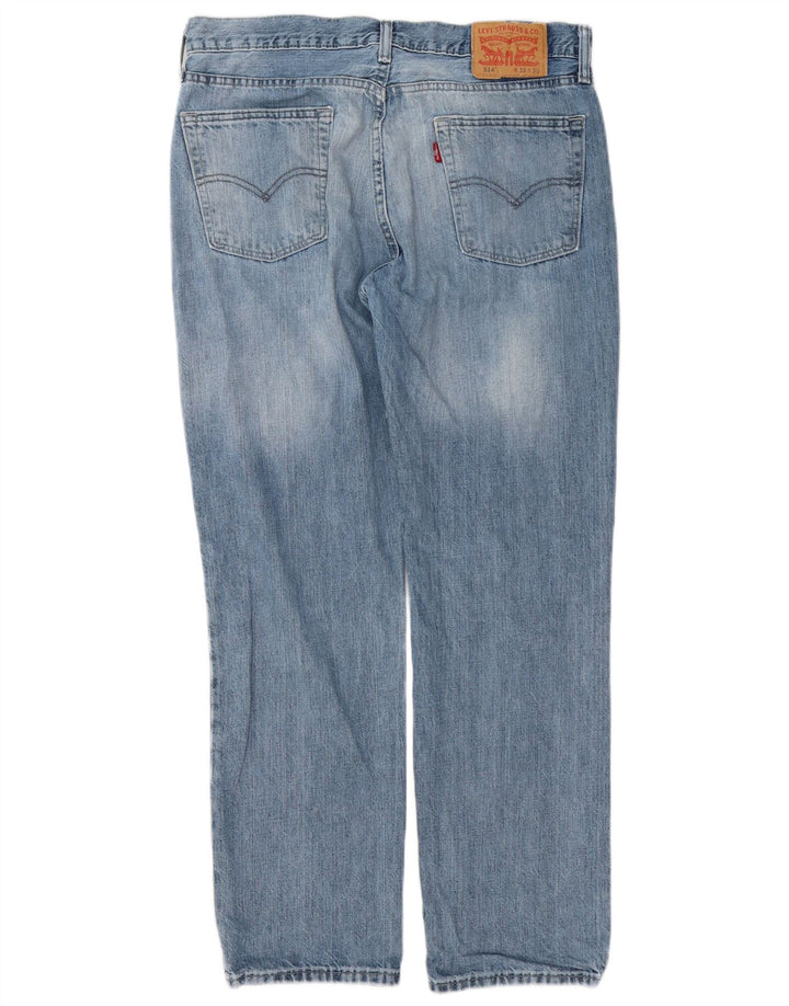 Levi's Mens 514 Straight Jeans W33 L30 Blue Cotton