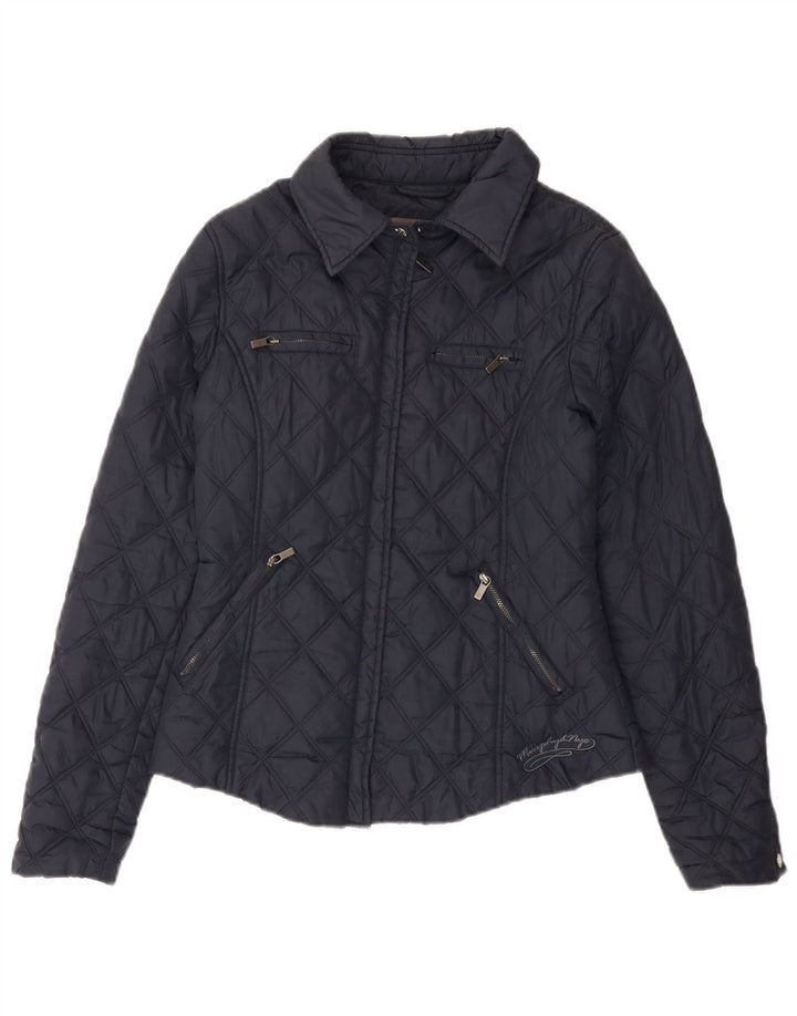 Murphy & Nye Veste matelassée pour femme UK 10 Small Bleu marine Polyamide