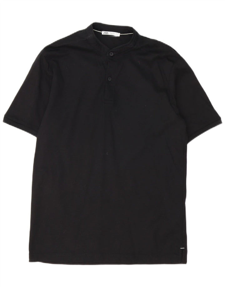 Zara Polo Homme Petit Noir Coton