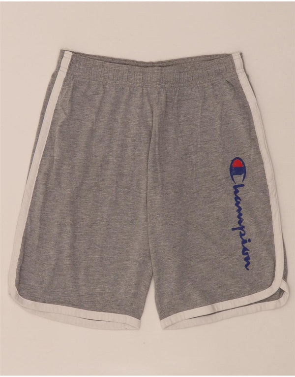 Champion Girls Graphic Sports Short 11-12 Years Large Grey Colourblock