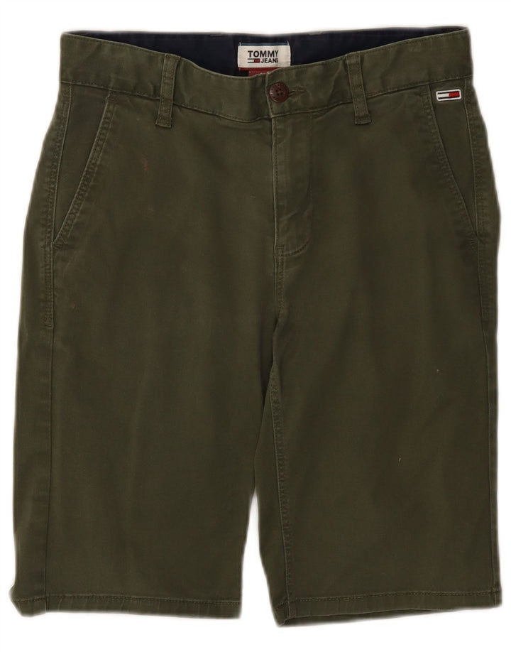TOMMY HILFIGER Womens Chino Shorts W28 Medium Khaki Cotton