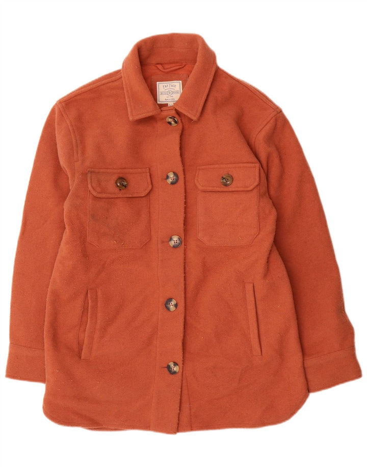 Fat Face Kvinders Oversized Utility Jacket UK 10 Small Orange Polyester