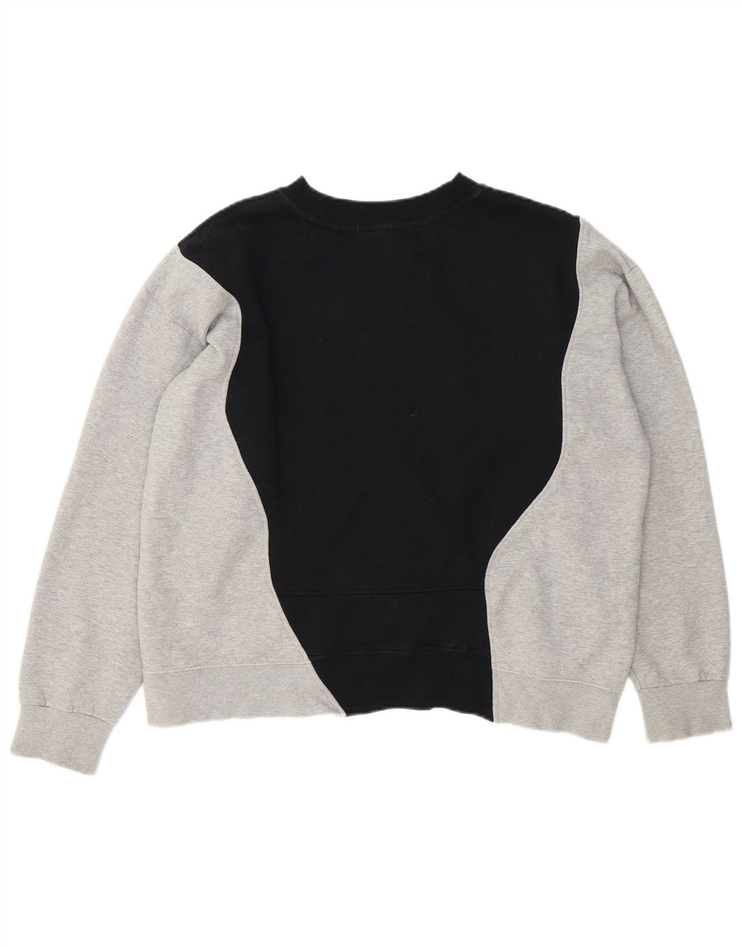 Nike Womens Graphic Sweatshirt Jumper UK 14 Medium Black Colourblock
