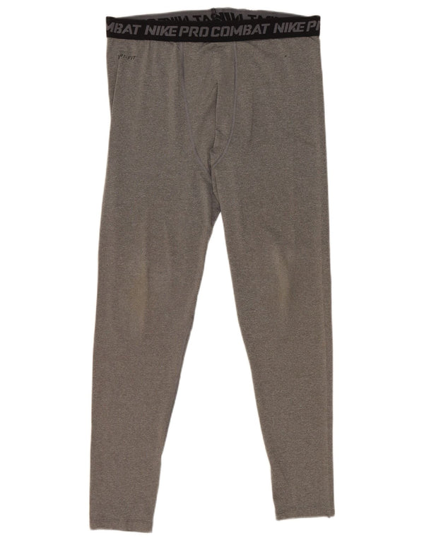 Nike Herren-Kompressions-Leggings mit Grafik, 2XL, Grau, Farbblock