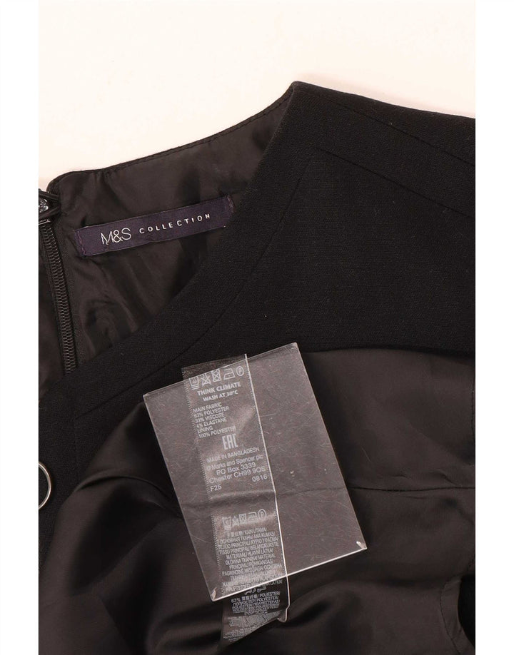 Marks & Spencer Vestido tubo para mujer UK 44 Mediano Poliéster negro