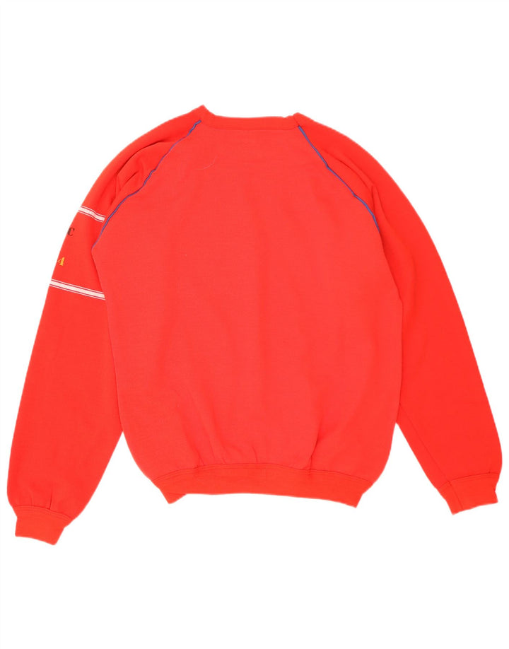 Samar Mens Graphic Sweatshirt Jumper Large Red Acrylic