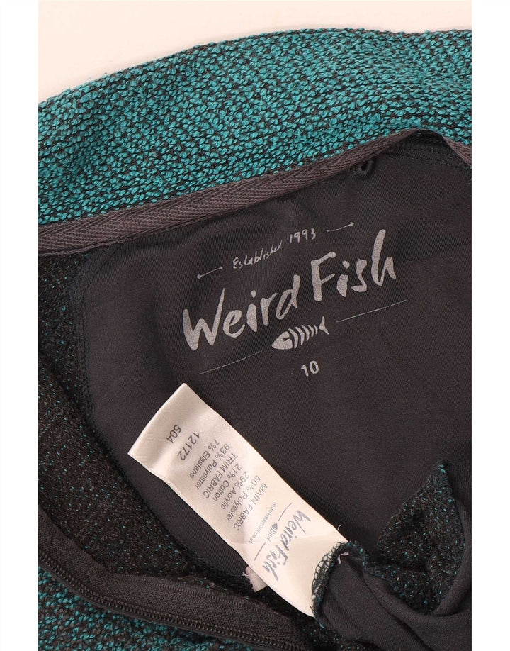 Weird Fish Veste de survêtement pour femme UK 10 Petit Bleu Colorblock