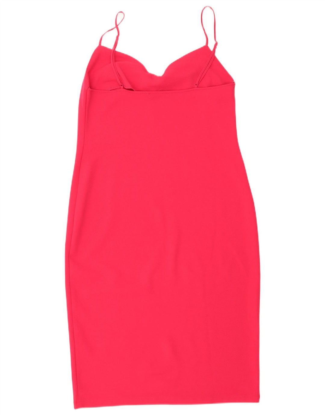 ZARA Womens Sleeveless Sheath Dress UK 12 Medium Pink Polyester