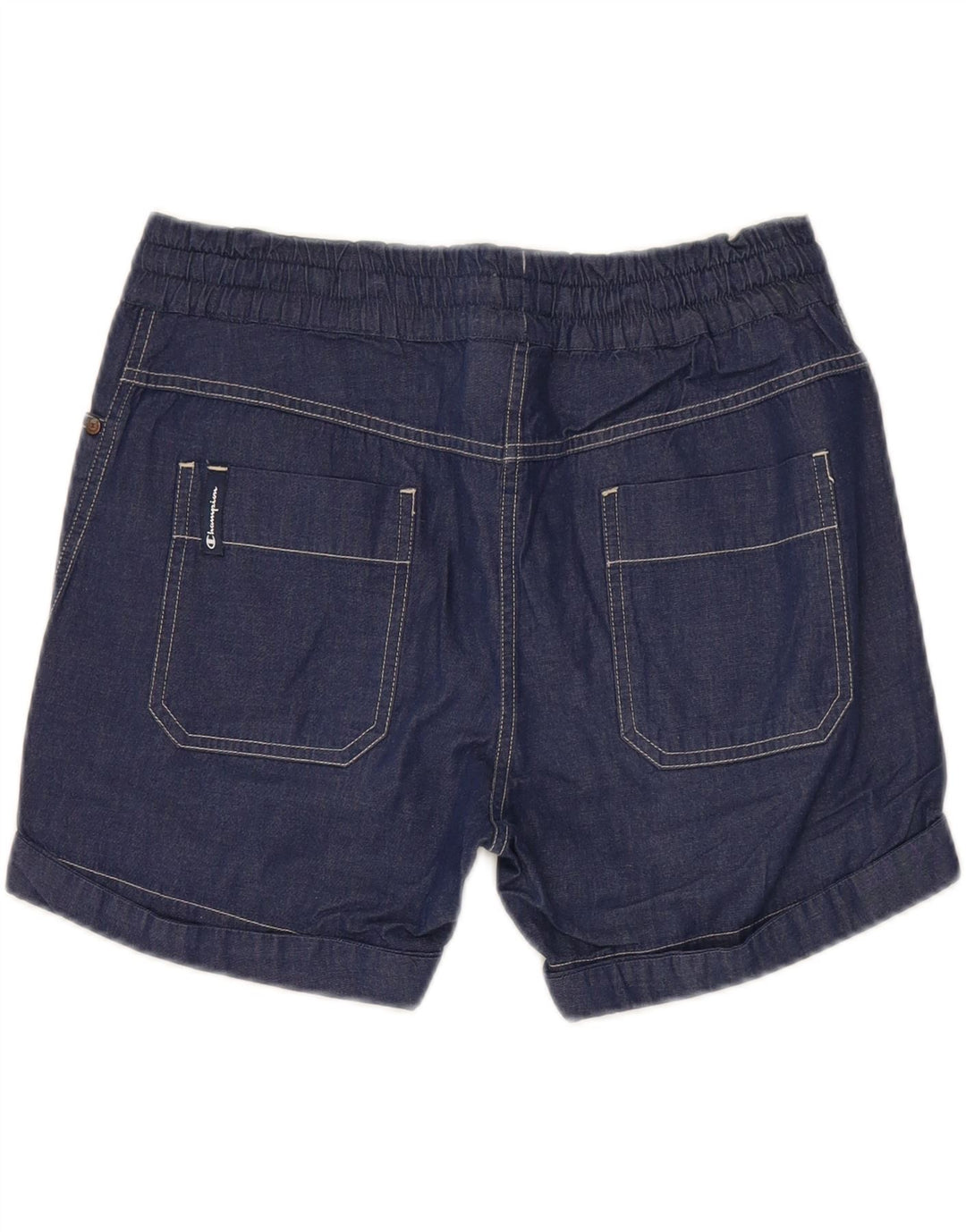 CHAMPION Womens Denim Shorts Small W30  Navy Blue Cotton Vintage Champion and Second-Hand Champion from Messina Hembry 