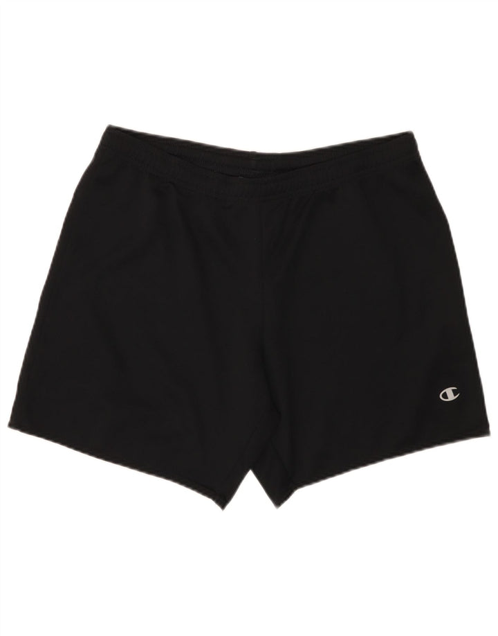 Champion Mens Sport Shorts Small Black Polyester