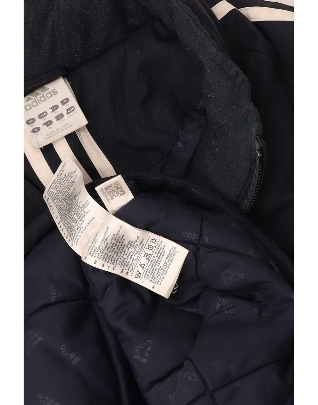 Adidas Veste rembourrée pour homme UK 42 XL Bleu marine Polyester