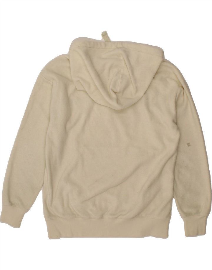 CHAMPION Mens Graphic Hooded Fleece Jumper Small White Polyester Vintage Champion and Second-Hand Champion from Messina Hembry 