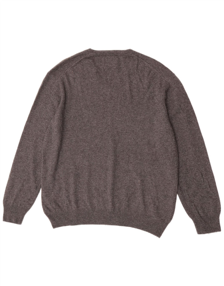 Marks & Spencer Pull Bleu Harbor Col V Homme XL Gris Laine