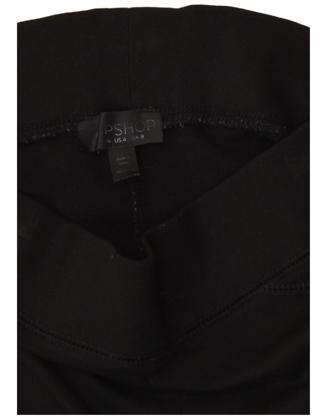 Topshop Womens Leggings UK 8 Small Black
