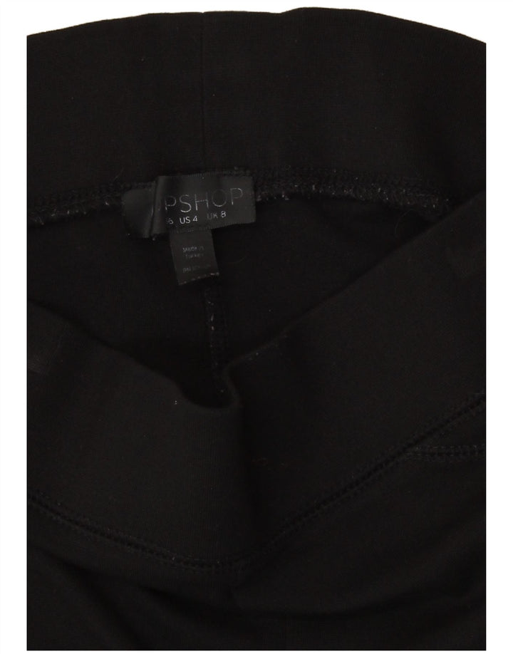 Topshop Womens Leggings UK 8 Small Black