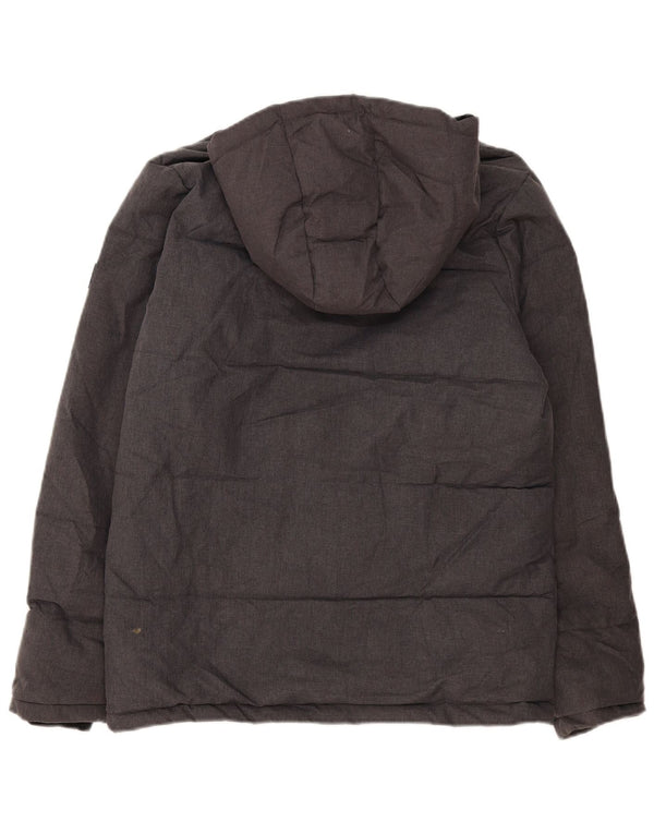 Jack & Jones Boys Hooded Jacket 15-16 Years Grey Flecked