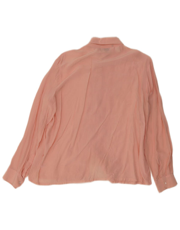 Silkhana af Lady Manhattan Dameskjortebluse UK 22 3XL Pink Silke