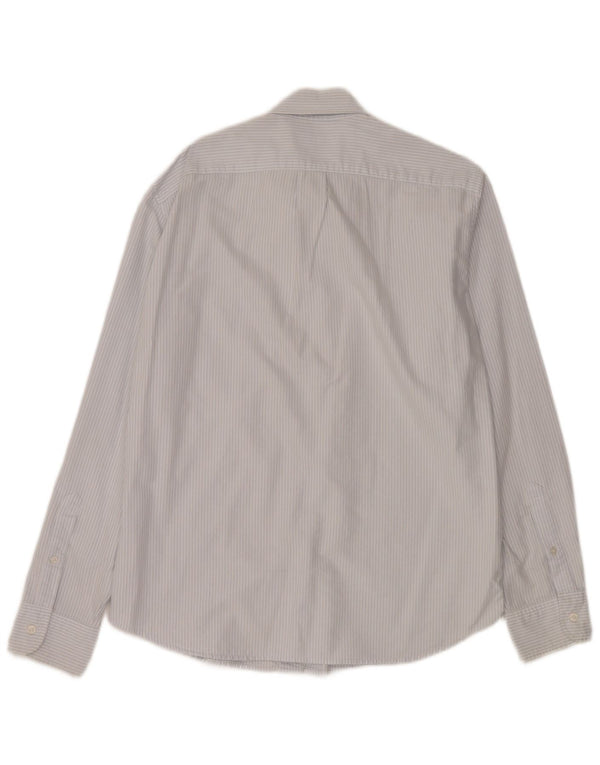 J. Crew Ανδρικό πουκάμισο Oxford Slim Large Blue Pinstripe Βαμβακερό