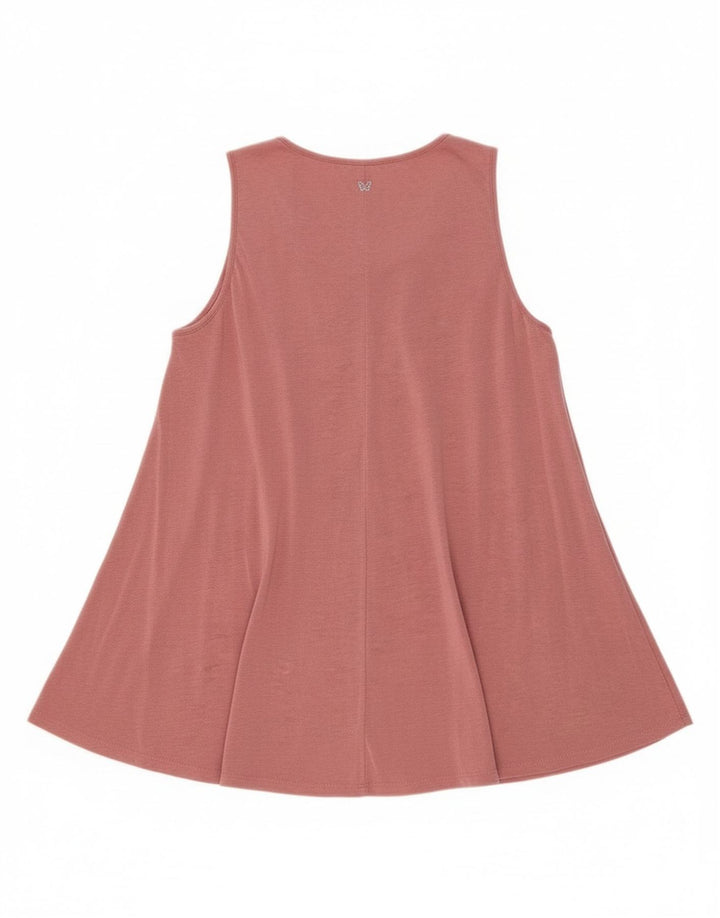Max Mara Dame Weekend ærmeløs bluse Top UK 12 Medium Pink Lyocell