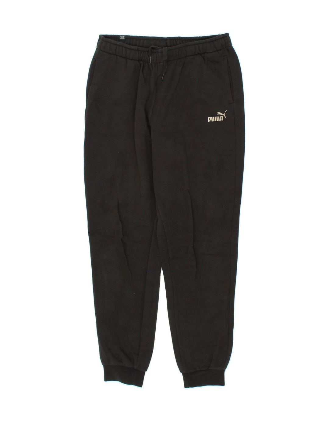 PUMA Mens Tracksuit Trousers Joggers Medium Black Cotton Vintage Puma and Second-Hand Puma from Messina Hembry 