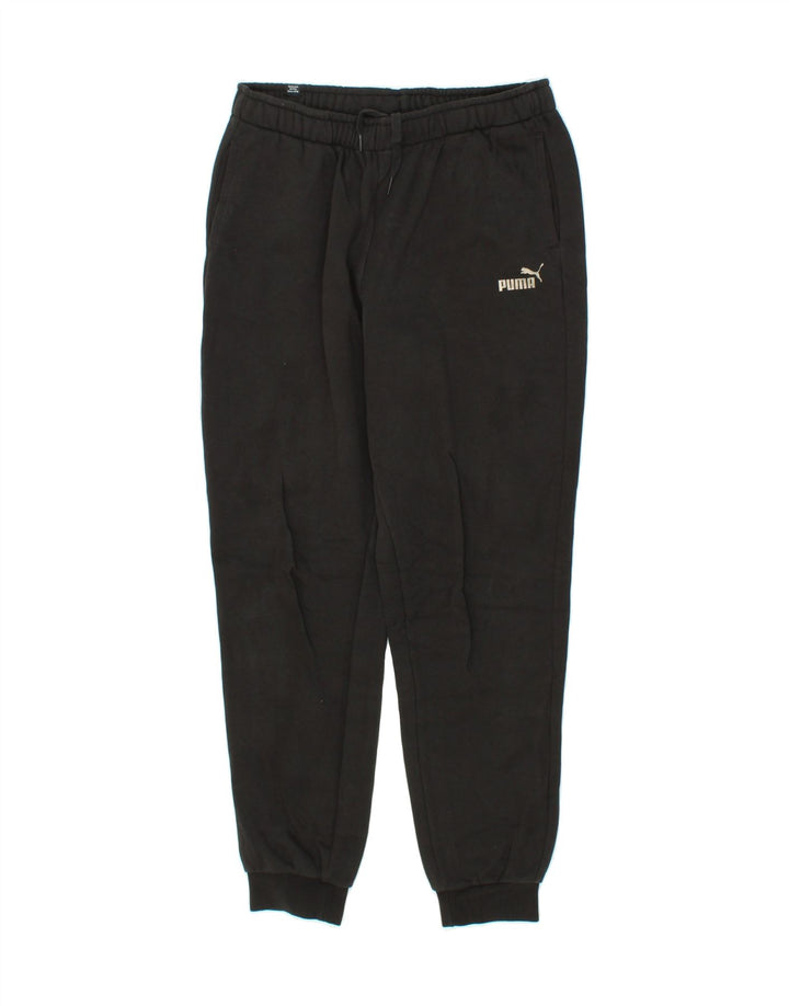 PUMA Mens Tracksuit Trousers Joggers Medium Black Cotton Vintage Puma and Second-Hand Puma from Messina Hembry 