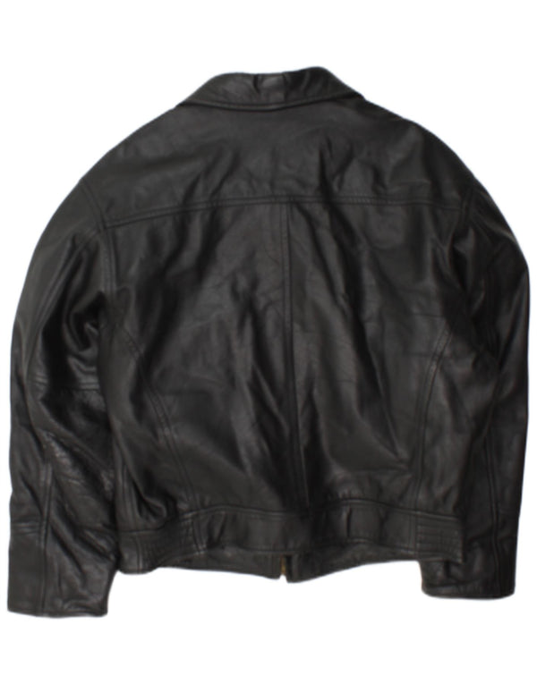 Męska kurtka skórzana Jeanseria Del Corso UK 36 Small Black