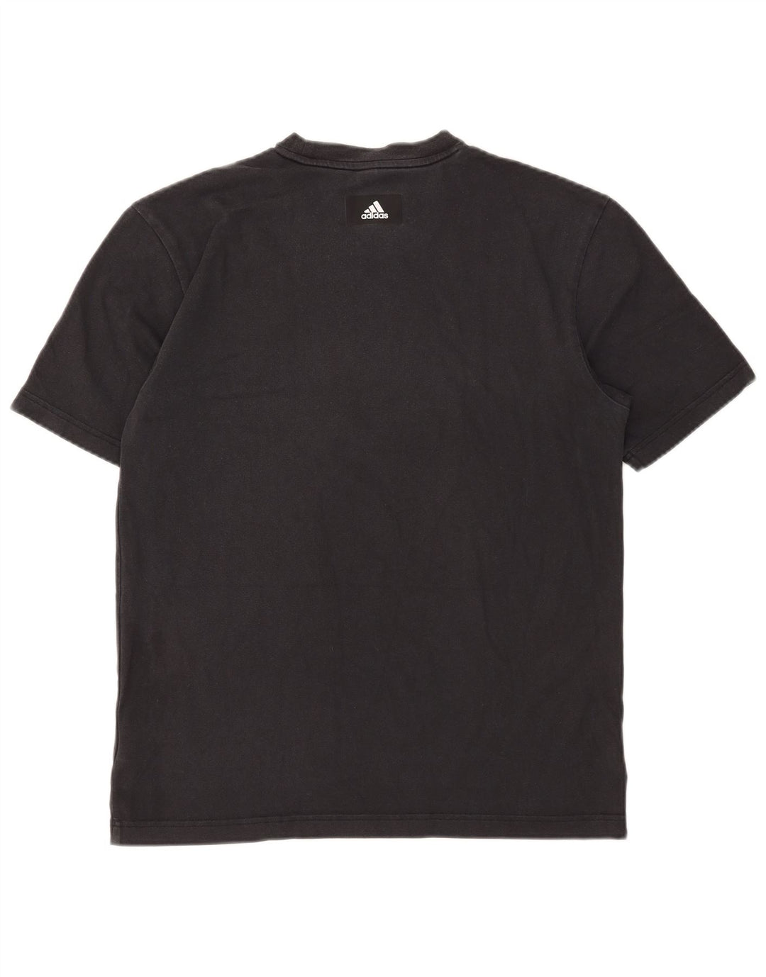 Adidas Mens Graphic T-Shirt Top Medium Black Cotton