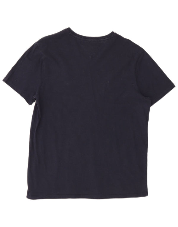 T-shirt da uomo Tommy Hilfiger Top in cotone blu navy medio