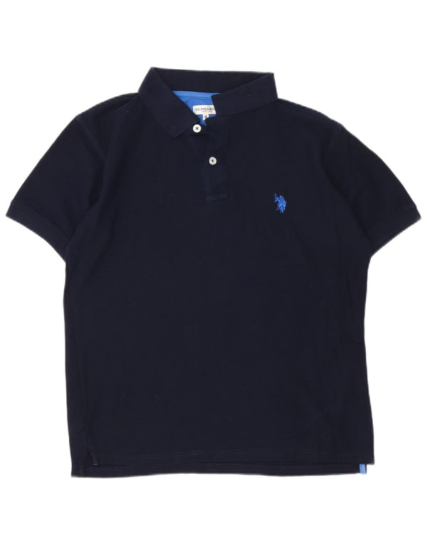 U.S. POLO ASSN. Mens Polo Shirt Medium Navy Blue Cotton