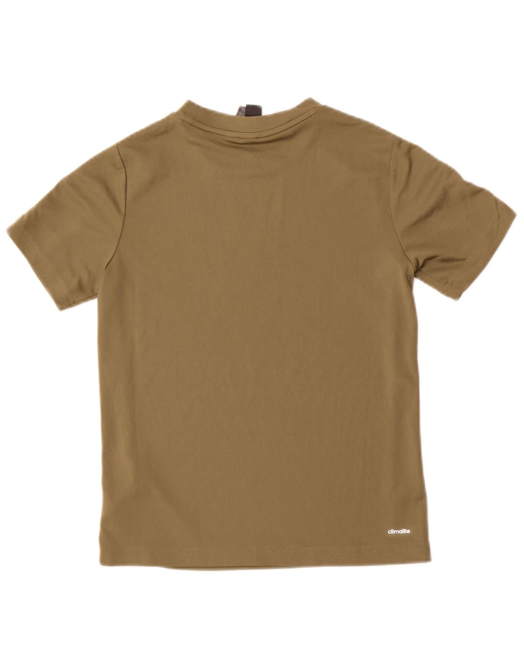 Adidas Garçon Climalite T-Shirt Top 9-10 ans Kaki Polyester